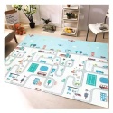 Dwustronna mata piankowa od urodzenia edukacyjna 150x200x0.8cm DROGA LAS