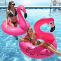 Koło Dmuchane Flaming 90cm Gigant Materac Basen Plaża Wakacje XXL Duży Foto
